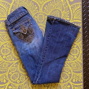 Candies Embellished Flare Jeans